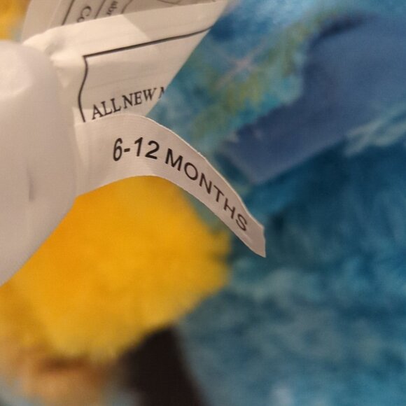 Rubie's Furry Blue and Yellow Monster Costume - New 6-12 Months - Picture 4 of 4